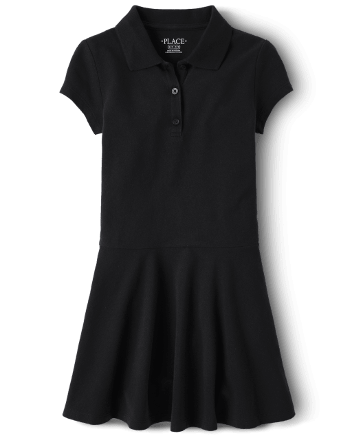 Girls black polo deals dress