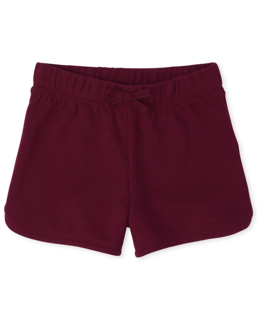 Girls Uniform Active French Terry Knit Dolphin Shorts