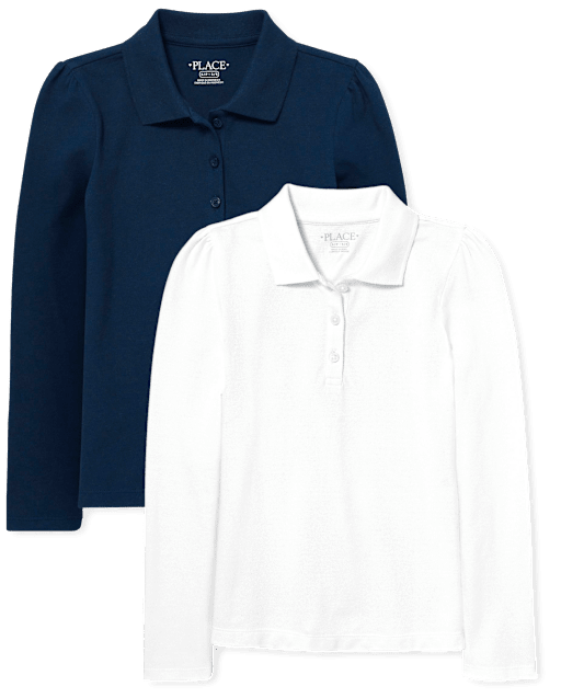 Children's place shop long sleeve polo