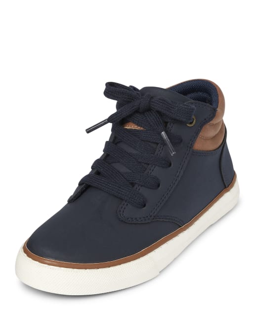 Boys Hi Top Sneakers NAVY The Children s Place