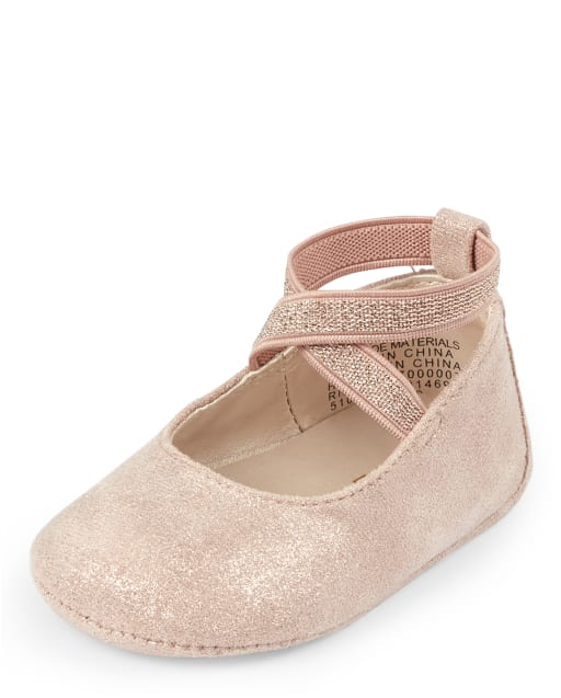 Baby Girls Rose Gold Wrap Ballet Flats METALLIC The Children s Place
