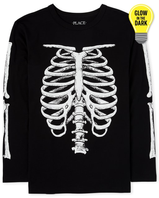 T-shirt Halloween Crâne Phosphorescent (Glow In The Dark) - Taille M - Occasion Très Bon état