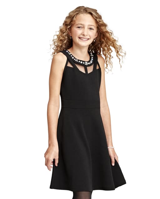 Children's place hot sale black dress