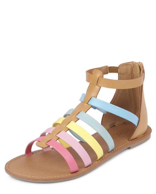 Girls rainbow sandals on sale