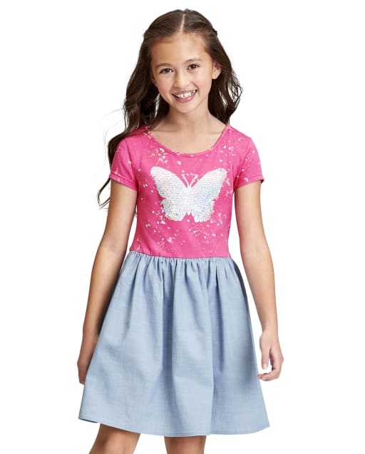 Flip sequin dress girl store