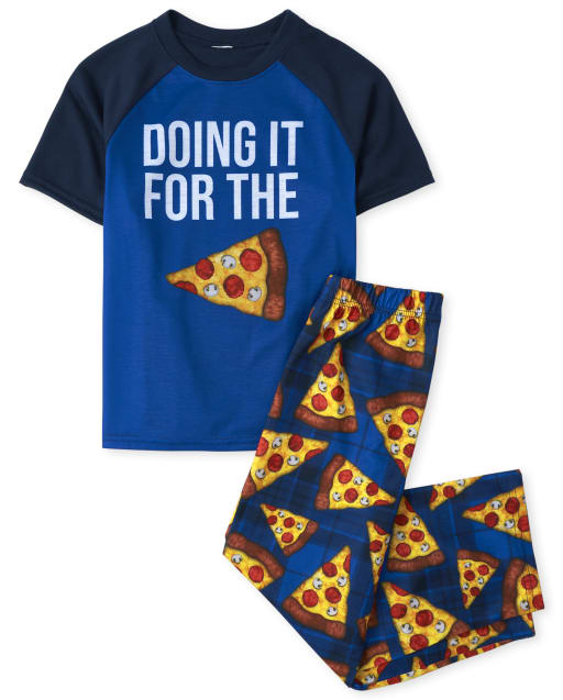 Boys pizza pajamas deals