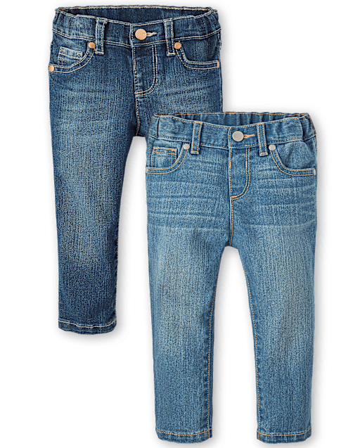 Baby And Toddler Girls Basic Skinny Jeans 2-Pack MULTI The