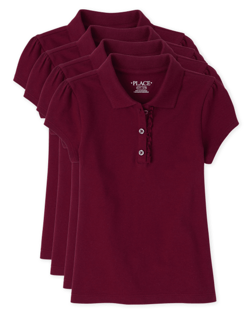 Kids burgundy polo shirt hotsell