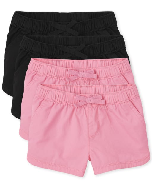 Toddler Girls Woven Pull On Shorts 4Pack The Children's Place
