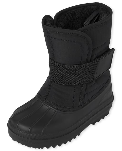 Black snow on sale boots toddler