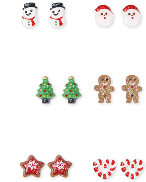 Girls christmas earrings cheap