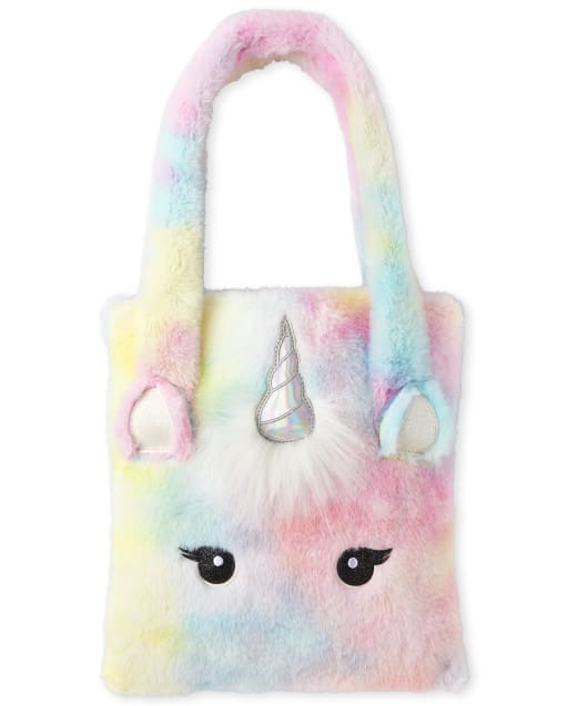 Plush unicorn handbag