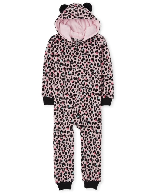 Leopard one piece pajamas sales