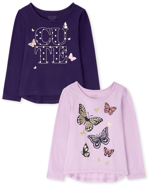 トップス younger song Butterfly pack set up Baby And Toddler Girls Mix And Match Sleeveless Butterfly