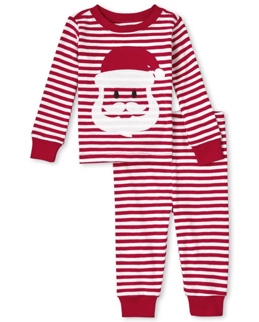 Pyjama de Noel Bébé Fille Papa Noel Rose | MyNoel
