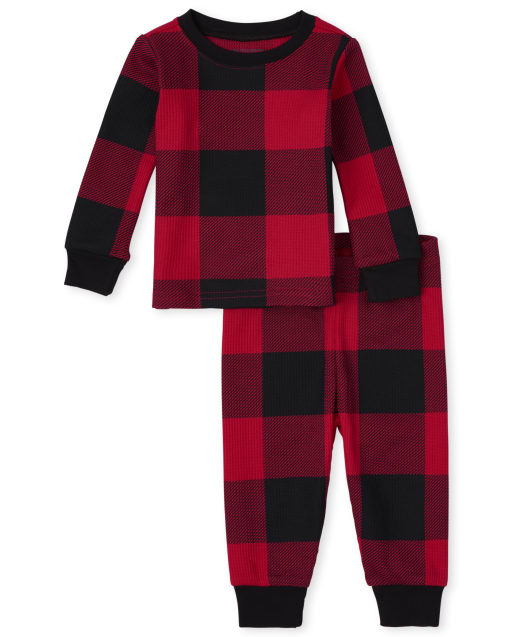 SleepytimePJs Matching Family Christmas Pajama Sets, Buffalo Plaid