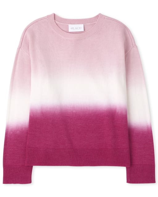 Girls Long Sleeve Ombre Sweater PINK The Children s Place CA