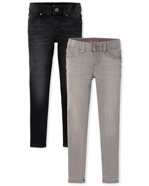 kuma.　saplingsuspenderleggings18-24 Girls Knit Denim Jeggings 2-Pack - DENIM | The Children's Place