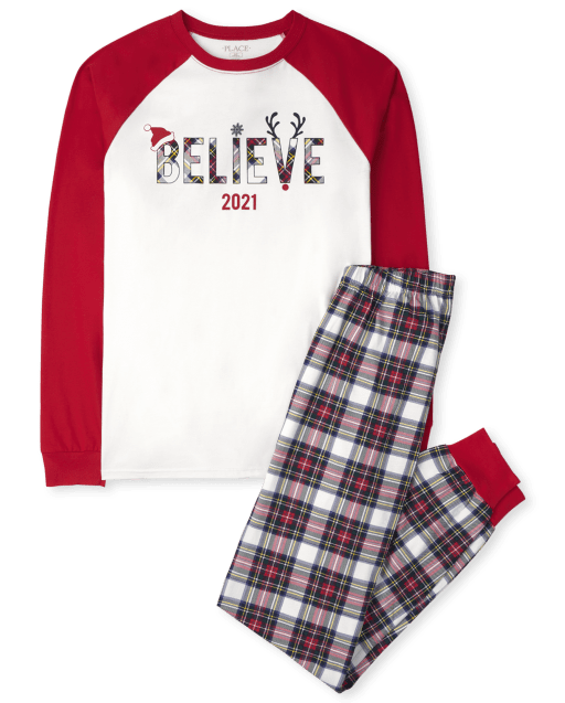 Believe family christmas pajamas best sale