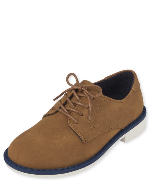 Kids tan 2025 dress shoes