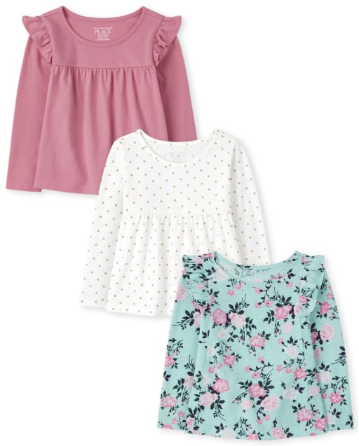 トップス Ans Dotsloevner frilled tiny tee pink 3045442_32TI.jpg