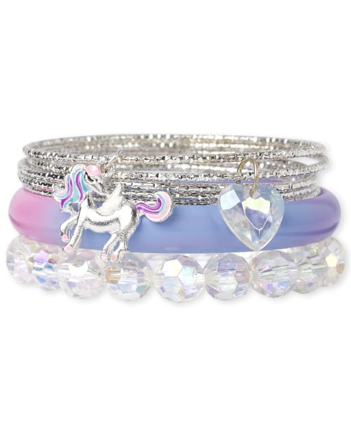 Girls Unicorn Bangle Bracelet 7 Pack MULTI The Children s Place