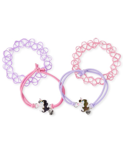Senteen Lot 8 Bracelets D'Amitié Enfants – Bracelets Mood Transformables Animaux Mignons, Cadeau Fille Anniversaire