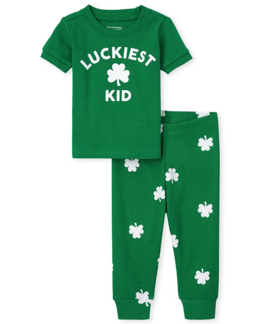 St patrick's day baby pjs outlet