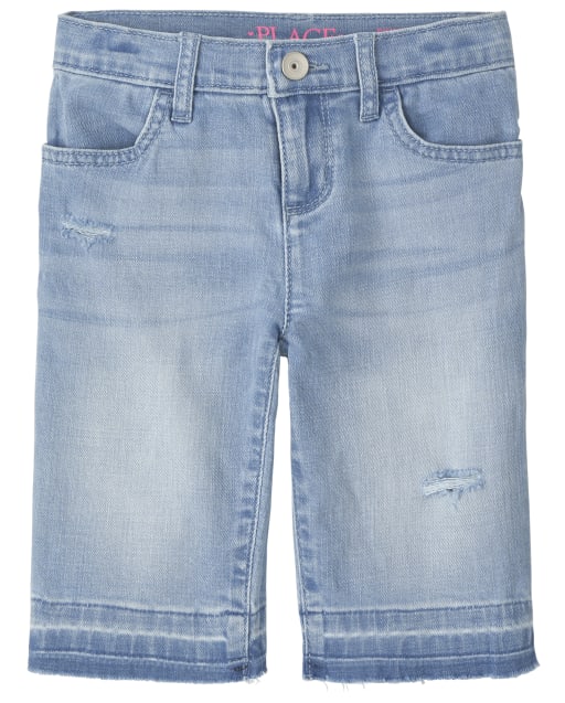Girls Skimmer Jean Shorts  The Children's Place CA - HOLLY WASH