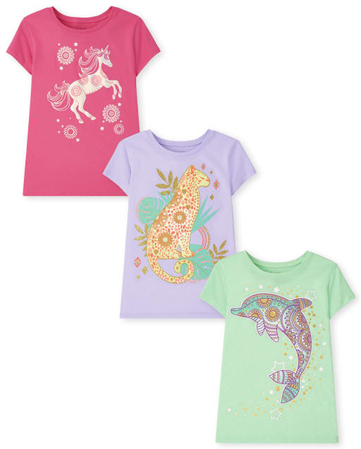 Girls multipack t shirts 2025