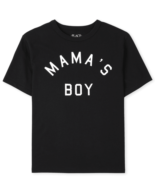 Boys Matching Family Short Sleeve Mama's Boy Graphic Tee | The 
