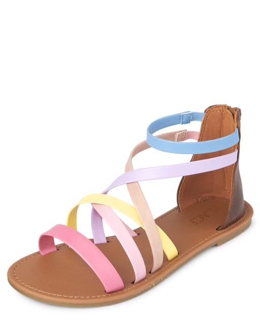 Shop rainbow gladiator sandals Hotsell Black Friday