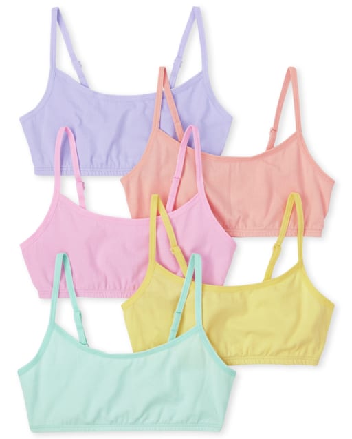 Girls Rainbow Bralette 5-Pack  The Children's Place CA - MULTI CLR