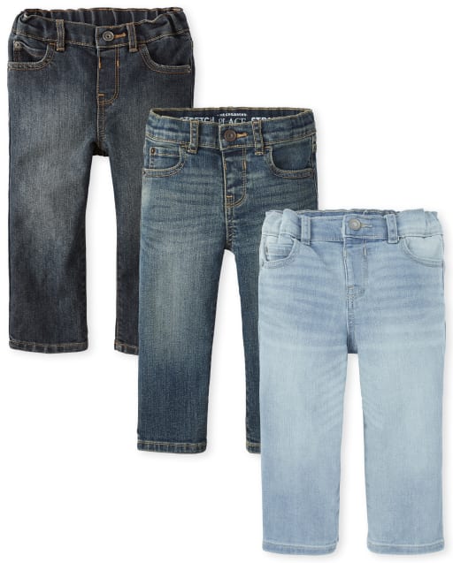 Toddler Boys Stretch Straight Jeans 3Pack The Children's Place