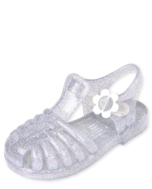 Toddler Girls Flower Jelly Sandals METALLIC The Children s Place