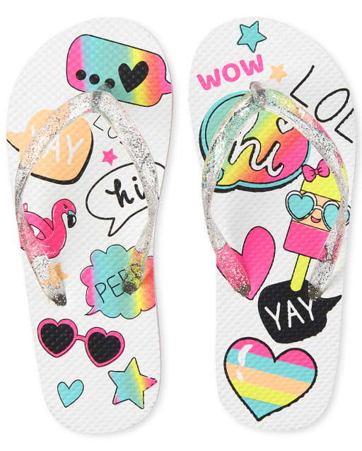 Children's place flip flops shop