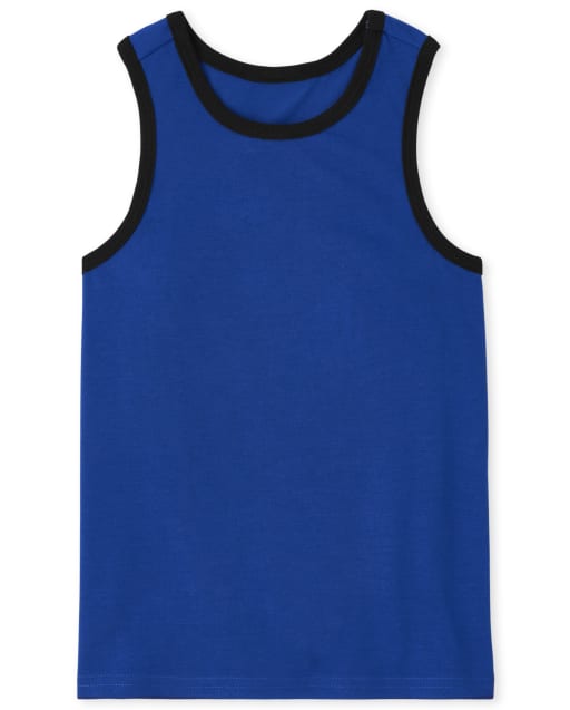 Boys Sleeveless Pajama Tank Top BLUE The Children s Place CA