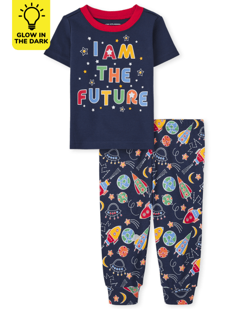 Unisex Baby And Toddler Short Sleeve Glow I Am The Future Snug