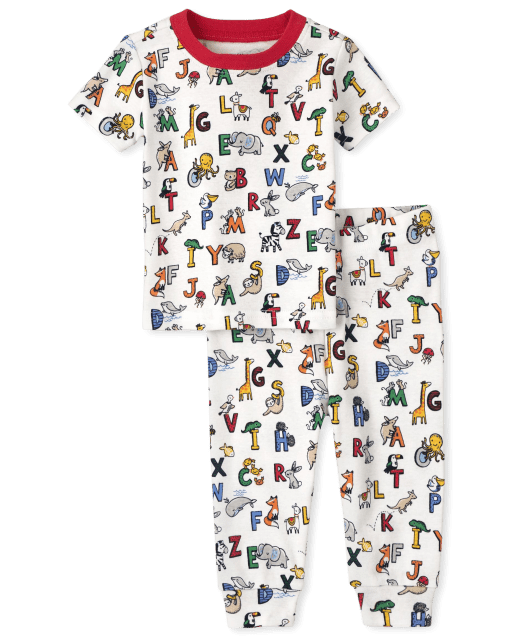  The Children's Place,And Toddler Boy Short Sleeve Top and  Shorts 100% Cotton 2 Piece Pajama Sets,Baby-Boys,Edge Blue 2 Pack,0-3  Months: Clothing, Shoes & Jewelry