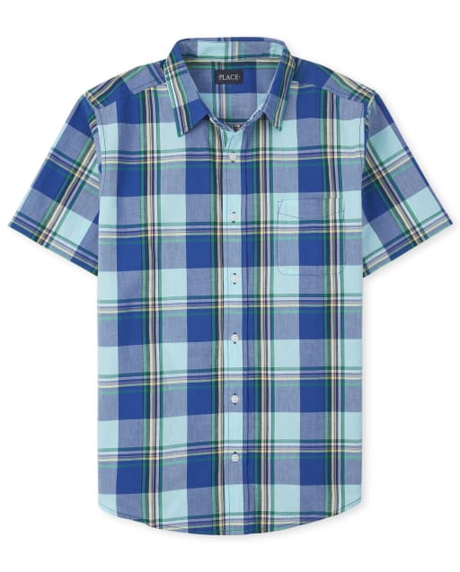 トップス epa daddy check shirt Tartan Oxford Shirt - Bay Leaf | Men's Shirts | Designer