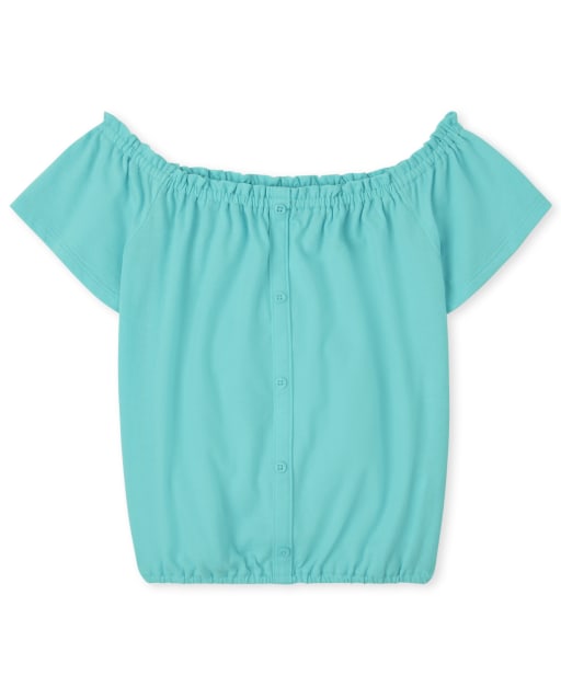 Girl off the shoulder top top