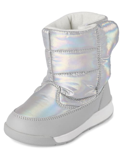 Toddler Girls Metallic All Weather Boots