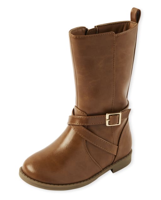 Toddler Girls Buckle Tall Boots