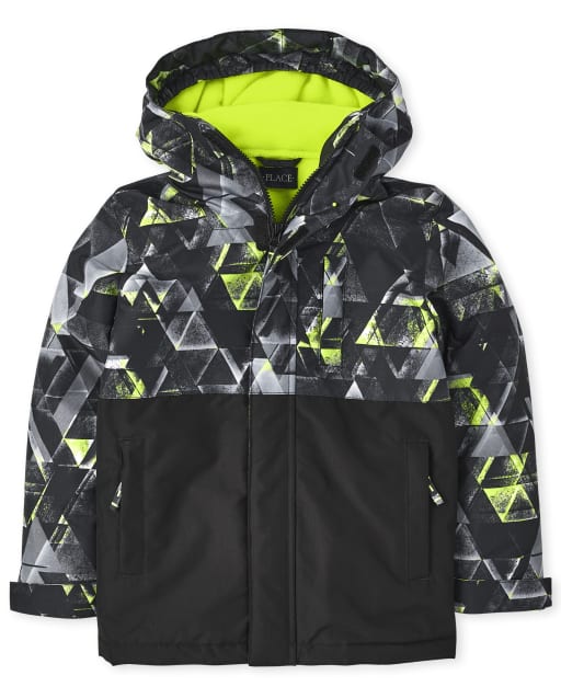 crawler boys CBZ 01 village door オリカラ Boys Long Sleeve Print 3 In 1 Jacket - BLACK | The