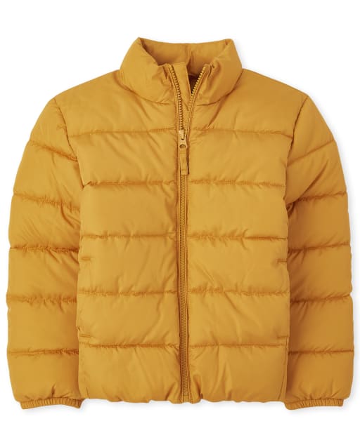 Boys yellow puffer jacket online