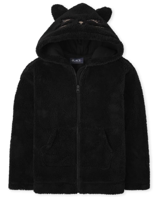 Zip up hoodie with cat ears cheap