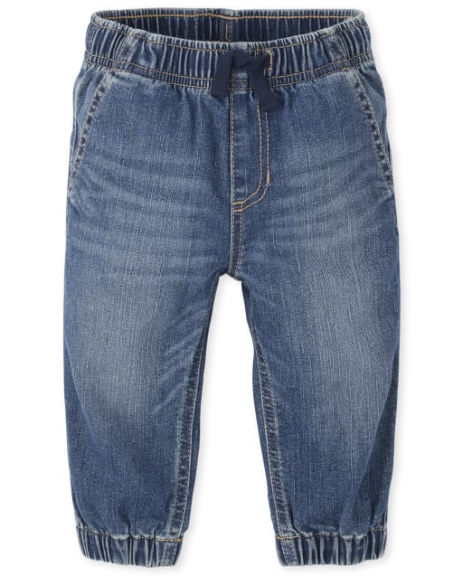 Baby And Toddler Boys Pull On Jogger Jeans BLUE The Children s Place