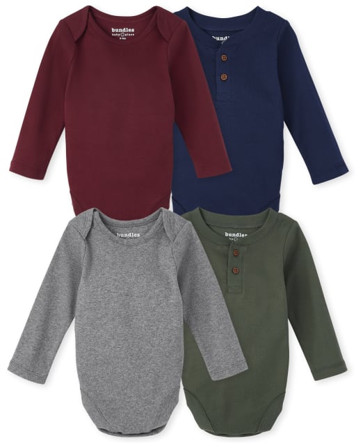 Bodies à manches longues fermeture croisée bébé (lot de 2) rose