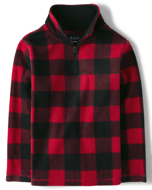 Buffalo plaid quarter zip outlet