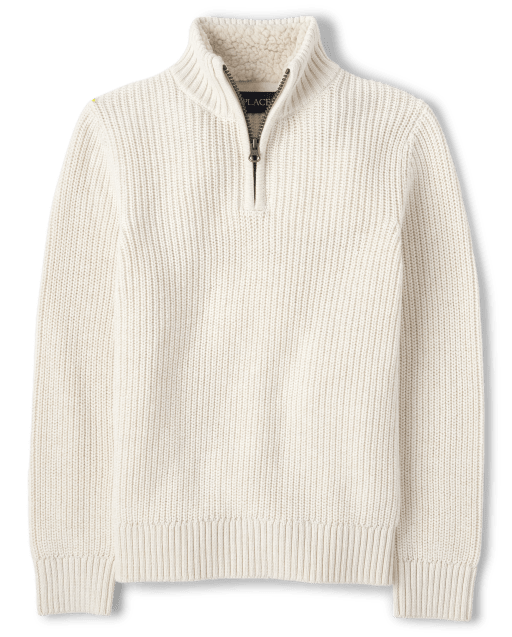 口コミ・レビュー評価が高いおすすめ人気商品の通販 Half Sleeve Long Boys Zip The | TAN - Sweater Neck Mock トップス